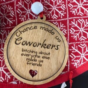 Wooden Coworkers Ornament